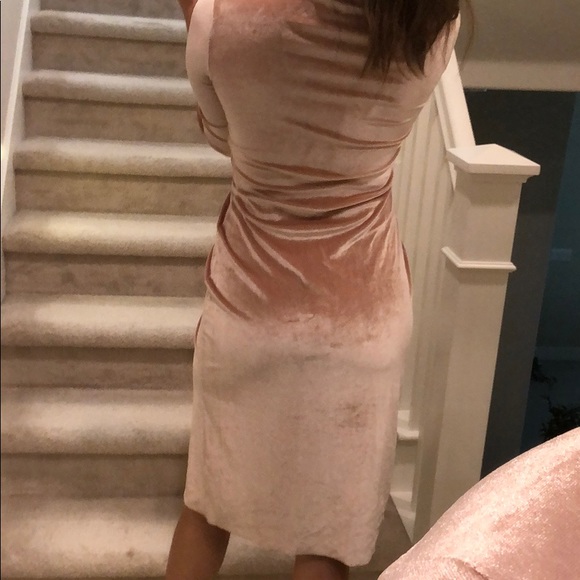 NWT PINK NUDE ZARA DRESS EVENING COLLECTION - Picture 3 of 3